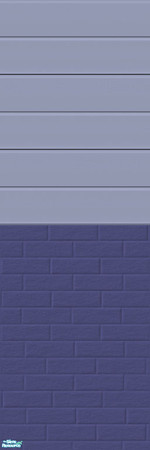 Sims 2 — Brick-Siding Walls Set - Smoke Blue by shadow66 — This is one from a set of 15 seamless, two-tone, half brick