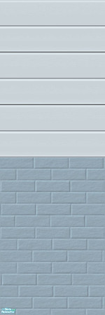 Sims 2 — Brick-Siding Walls Set - Sea by shadow66 — This is one from a set of 15 seamless, two-tone, half brick and half
