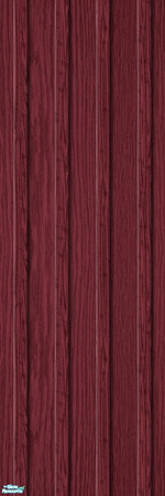 Sims 2 — Studio K Vertical Wide Wood 02 - Burgundy by StudioKhagerks — 