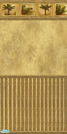Sims 2 — Desert Wall Set - Desert Wall 3 by Gumby_Girl — A set of 4 Desert themed walls. Comes in golden brown and