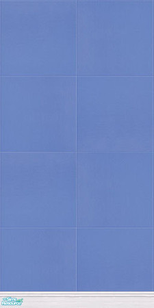 Sims 2 — Retro Bathroom Wall and Floor Set - Retro Blue Wall 1 by Gumby_Girl — A set of matching 10 walls and 10 floor