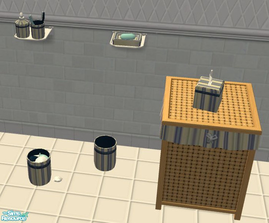Sims 2 — D2DTC45 - Windkeeper\'s Bathroom Stuff: Stripes by D2Diamond — This file will re-color the sink stuff, trash