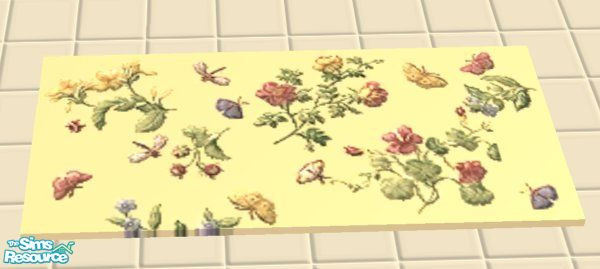 Sims 2 — D2DTC45 - Echo\'s 2x1 Rug: Floral by D2Diamond — ...