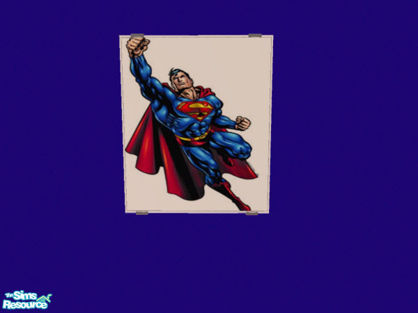 Sims 2 — Superman by Eboluh — A very nice recolour of the \"Grilled Cheese\" painting. A perfect addition for