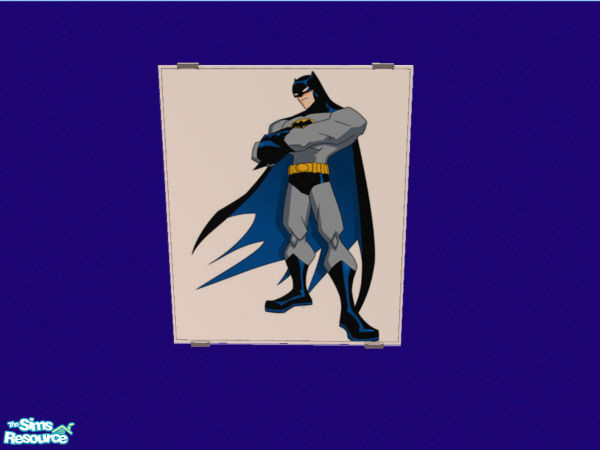 Sims 2 — Batman by Eboluh — A very nice recolour of the \"Grilled Cheese\" painting. A perfect addition for any