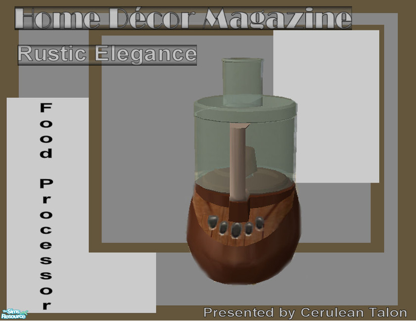 The Sims Resource Rustic Elegance Kitchen & Dining Food Processor