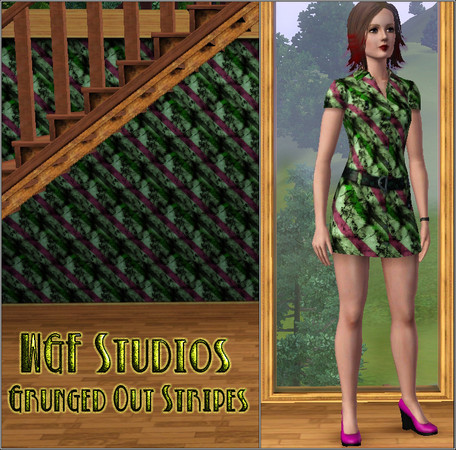 Sims 3 — WGFGrungedOutStripes by Glitterbaby78 — Grungy Striped Material for your punks !