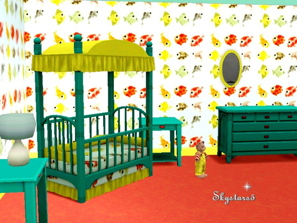 Sims 3 — Spotty Fishes by skystars5 — Adorable fish pattern