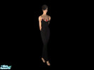 Sims 2 — Queen of the Nile by GabyML — Long black dress for the summer? Yes, please!