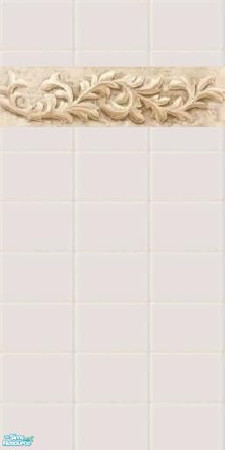 Sims 2 — Cascading Leaves Wall Set - Cascading Leaves Border Tile by ninalay — 