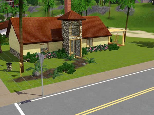 Sims 3 — La Rosalinda by Herenya — attempt to build a small mediterian house