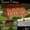 Sims 3 — Quaint Cottage by Artamishia — Complete with a small garden plot, white picket fence, and a pond, this shingle