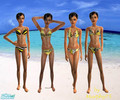 Sims 2 — Yellow Sunshine for Teens - SR9 by Murphy75 — New teen bikini set!