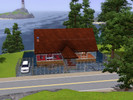 Sims 3 — VILLA ON WATER by dragonstreets — 1 bedroom, big livingroom, trainingroom,