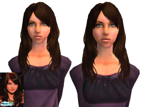 Sims 2 — Jessica Stroup\'s Hair by stamos1993 — [Toddler through Elder]