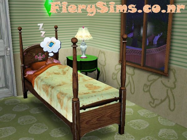 Sims 3 — Disney Winnie the Pooh Bedroom by vikachue — I hope you enjoy this print! The rest of the set can be downloaded