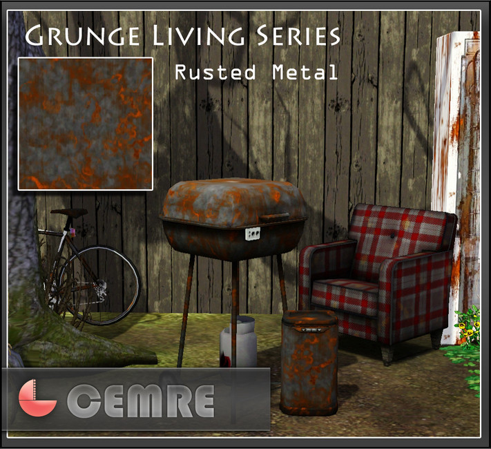 cemre's Grunge Living Series Rusted Metal