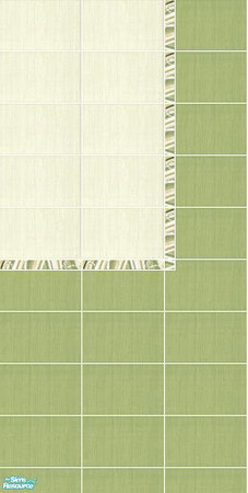 Sims 2 — Carioca - Wall 7 by Mekhi — Lime green tiles for your home. Part of my Carioca set, enjoy!