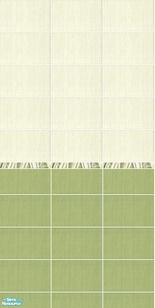 Sims 2 — Carioca - Wall 8 by Mekhi — Lime green tiles for your home. Part of my Carioca set, enjoy!
