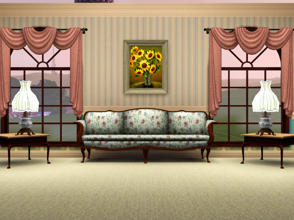 Sims 3 — CB blue mattress ticking by CowBelle — blue mattress ticking