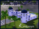 Sims 3 — Blue Domes of Oia, Santorini by kev42092 — A Greek Home with Blue Domes, styled after those on the island