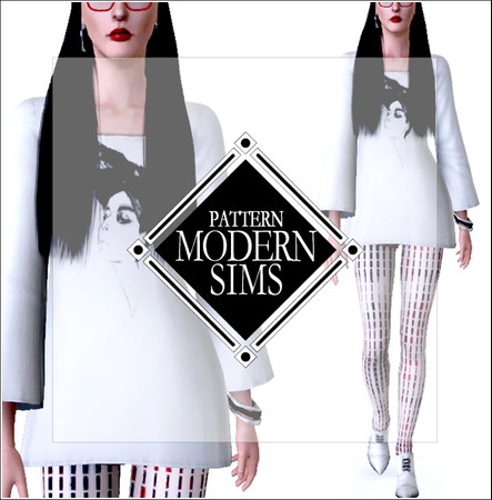 Sims 3 — Illust Woman Print by Modern_Sims — by Modern Sims