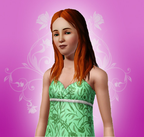 Sims 3 — Angela Pleasant by Luvenno — Oh, she working hard and have a reward. Kiss the handsome boy and ready to merry