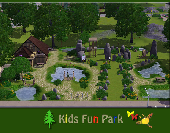 Sims 3 — evi Kids Fun Park by evi — I created it for my first sims3 kids. Plenty of space to play and run around. A