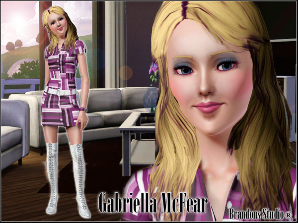 Sims 3 — BrandonTR#002 - Gabriella McFear by brandontr — Brandons Studio - BrandonTR@TSR