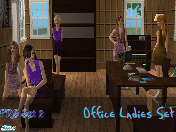 Sims 2 — FRS SET 2-Office Ladies Set by Fresco — 3 Colours.FRS DESİGN.Hope you like it =)