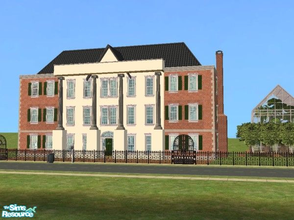 Sims 2 — Groenehof by simperfect1991 — A nice mansion, it has a strange layout, because the living, dining and kitchen is