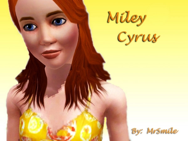 Sims 3 — Miley Cyrus by Yumik — She isnt nice but hope u Dl it :D