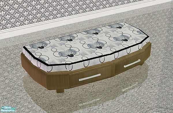 Sims 2 — Soto Bedroom Chest by SaeraMaples — Modern patterns with light wood, a charming bedroom.