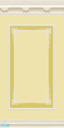 Sims 2 — MRC Elaborate Walls - Cream by MidnightRose — I came upon this design while looking for vintage wall designs. I