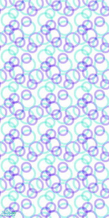 Sims 2 — EponaGroovyBlueSet1 - Egvb16w by EponaValkyrie — A paint wall in a groovy retro style. Full pattern wall, with