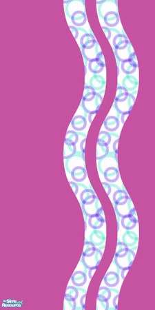 Sims 2 — EponaGroovyBlueSet1 - Egvb3w by EponaValkyrie — A paint wall in a groovy retro style. Solid pink colour