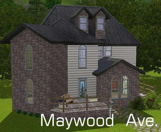 Sims 3 — Maywood Ave. by Jaws3 — A suburban home for large sim families! 6 bedrooms, 2 bathrooms. ;D Many thanks to