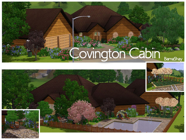 Sims 3 — Covington Cabin - 3 bedrooms by SimminShay — This adorable spacious cabin is the perfect home for most any sim.