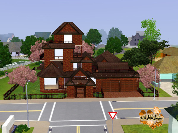 Sims 3 — Brownstone Palace by Irish Pride — Who says you cant have a great house on a smaller lot! When you call
