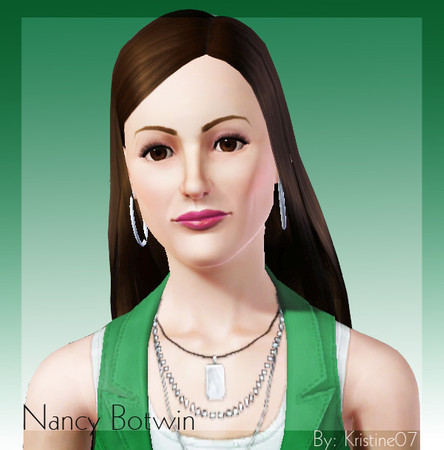 Sims 3 — Nancy Botwin (Weeds) by kristine07 — Mary-Louise Parker plays Nancy Botwin in the Showtime Series Weeds.