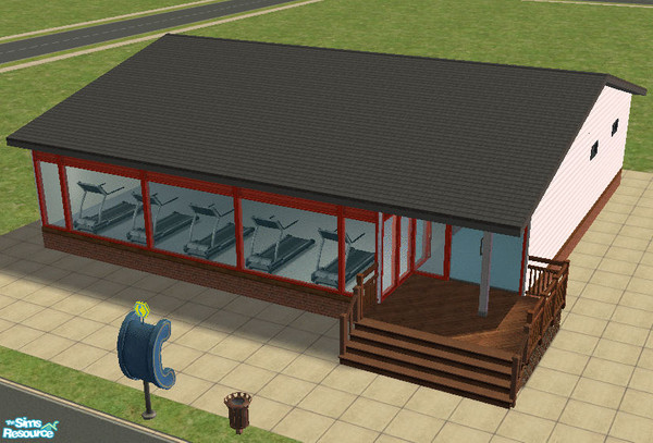 Sims 2 — Local Gym by loopyproductions — Just like the name tells, a gym with public bathrooms.