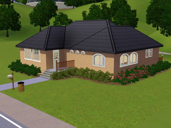 Sims 3 — Jenna Lane by sunnyside48 — Homey, affordable one-story home for your small family - 2 bedrooms, 1 bath. 