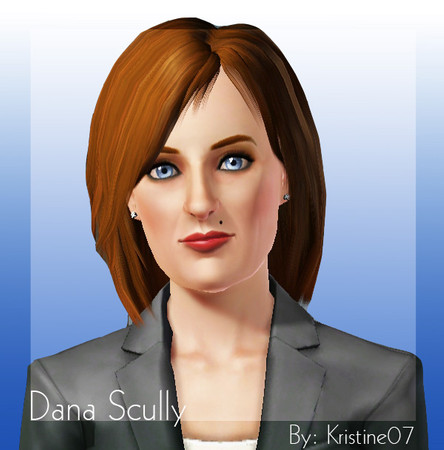 Sims 3 — Dana Scully by kristine07 — Gillian anderson is best known for playing Dana Scully on the X-Files. Additional