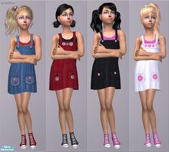 Sims 2 — H&M Dress With Converse by sosliliom — H&M Dress With Converse for the little girls. ~ Happy Simming!
