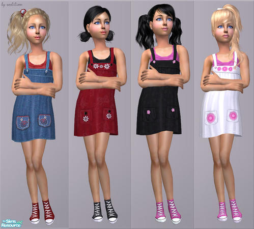 The Sims Resource - H&M Dress With Converse
