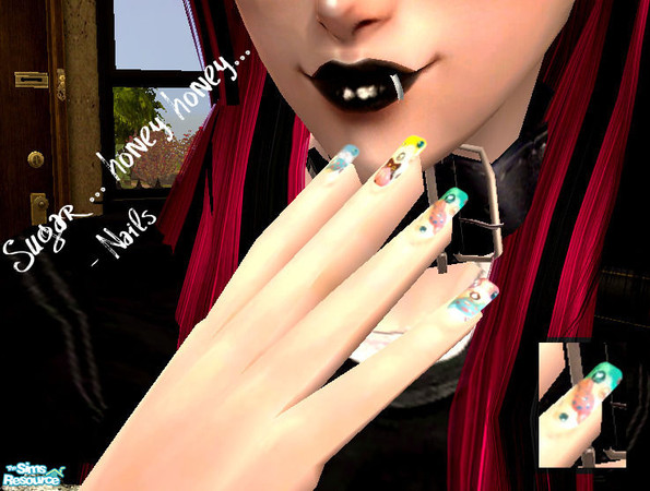 Sims 2 — Sugar Nails - by Physia by Physia — Here are my sugar nails :D Hope u like them ;b