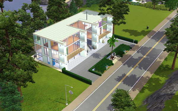 Sims 3 — The Modern Cliffvilla by The_Nipp — The Modern Cliffvilla a stylish house on the cliffs for a sim who likes it