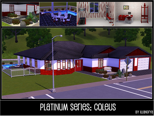 Sims 3 — Coleus - 3bd 2ba by Illandrya — A modern, single-storey home for the modern Sim family. This generously sized