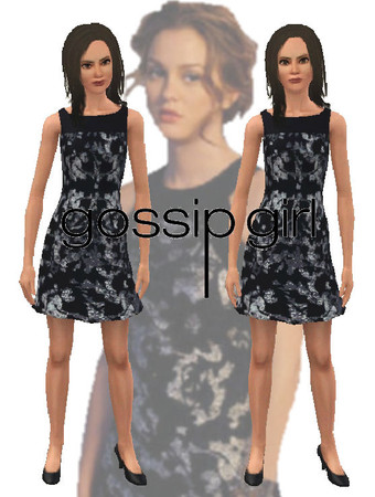Sims 3 — Milly dress pattern by ancsie18 — Milly dress pattern as seen on Blair Waldorf (Leighton Meester) in Gossip