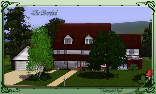 Sims 3 — The Branford by MidnightRose — A lovely Ranch style home. Perfect for those who are looking to expand their